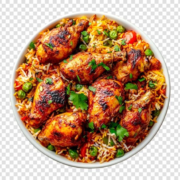 Spiced Chicken Jollof Rice Platter