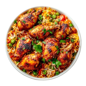 Spiced Chicken Jollof Rice Platter
